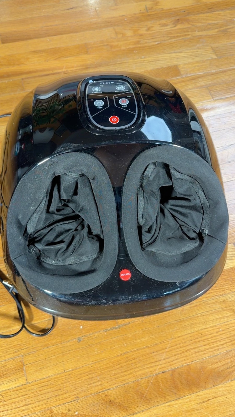 FIT KING Shiatsu Foot Massager Machine with Heat Deep Kneading Foot Reflexology